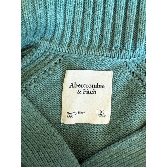 Abercrombie & Fitch Notch Blue V-Neck Knit Sweater Size XS - Picture 4 of 8